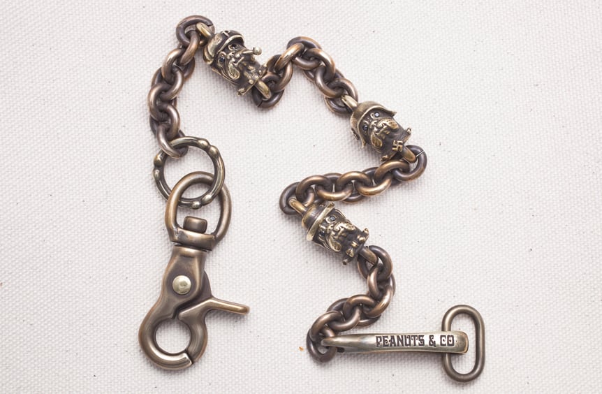 BULL WALLET CHAIN BRASS | Peanuts&Co