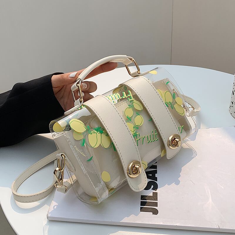 サマーレッド 夏物 スクウェア メッセンジャーバッグ 手作りハンドバック10291098370