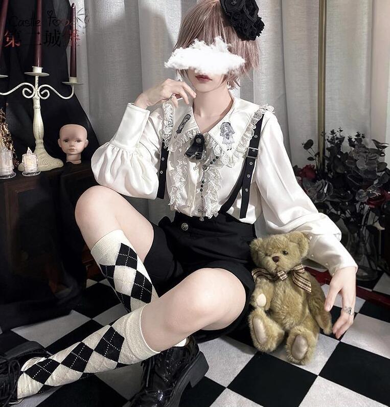 王子系ロリィタ サスペンダーハーフパンツ 少年装向け｜WithU