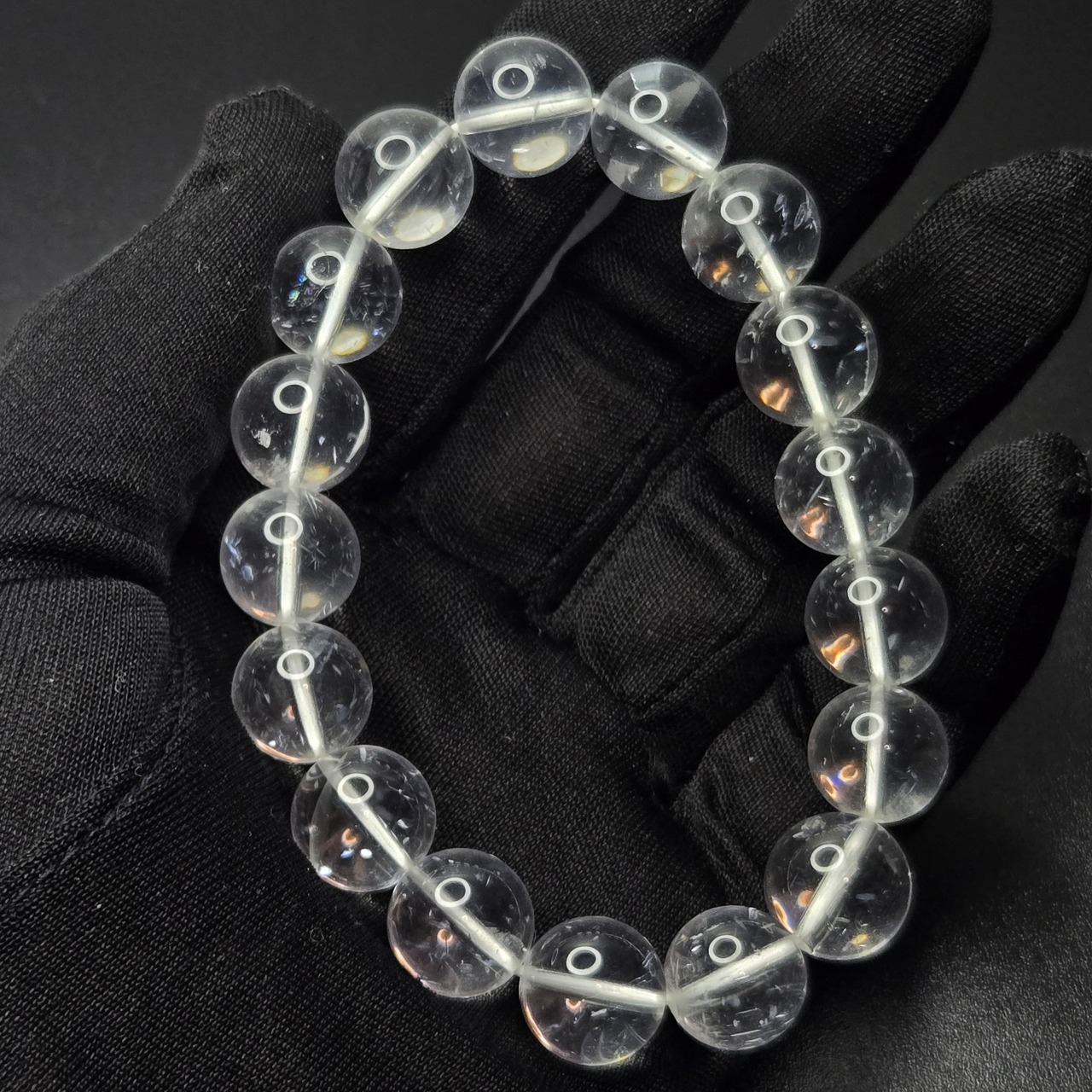 天使の囁き宝石・1点限り】ダイヤモンドダストクォーツ＊約12mm 