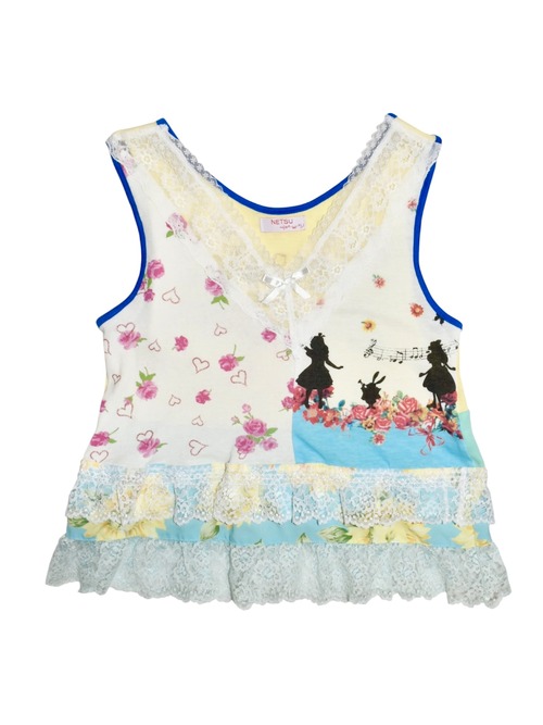 NETSU – Patchwork Two-Tier Lace Top