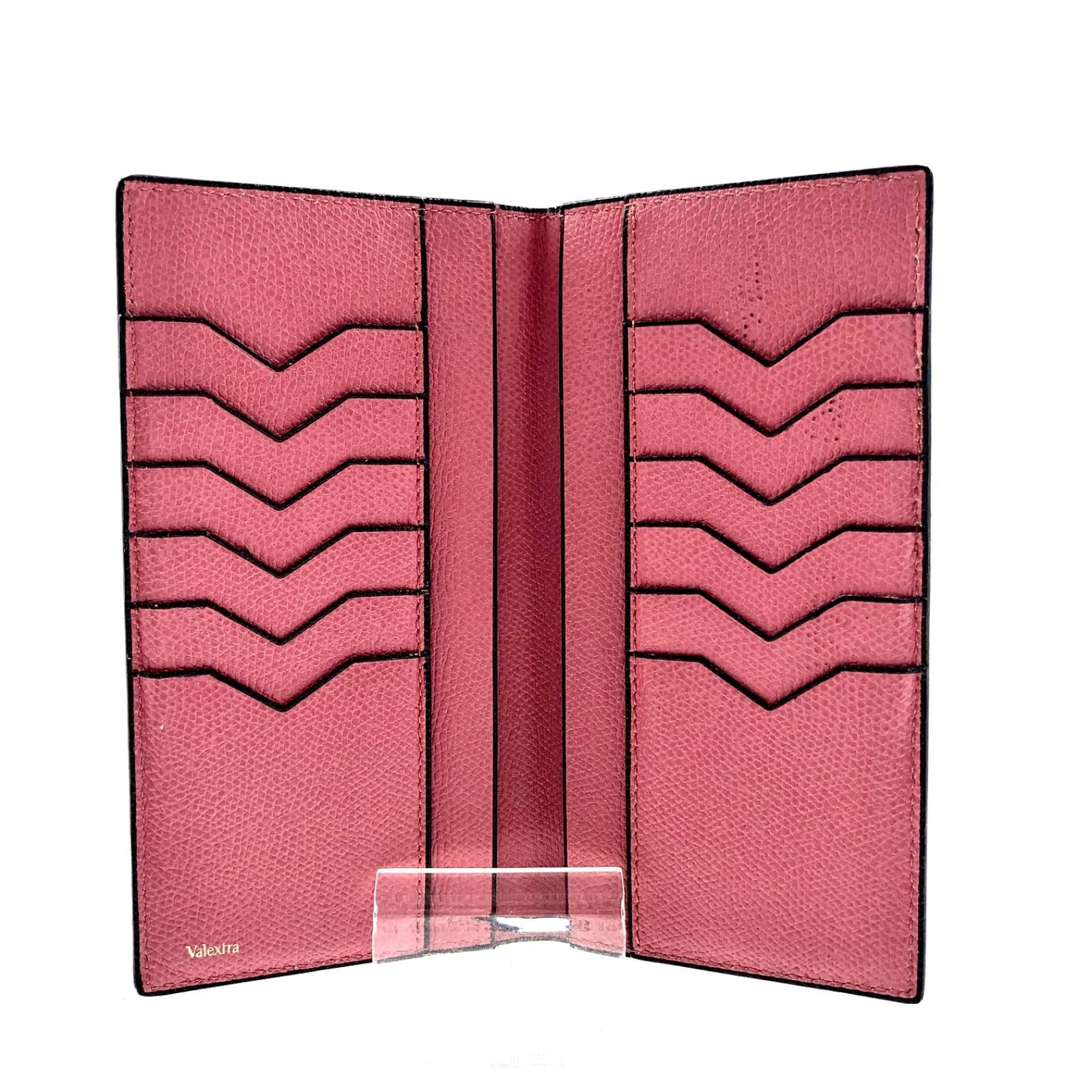 【未使用級】Valextra ヴァーティカル12カード 長折り財布 定価9.1万 定価9.1万・極上】ヴァレクストラ ヴァーティカル12カード 長財布 折り