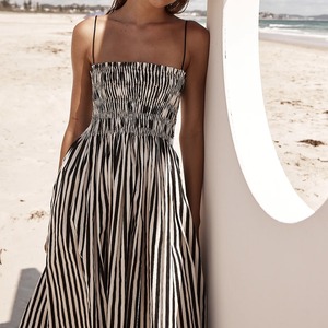Stripe Swing Long Dress / ストライプ スイング ロング ワンピース