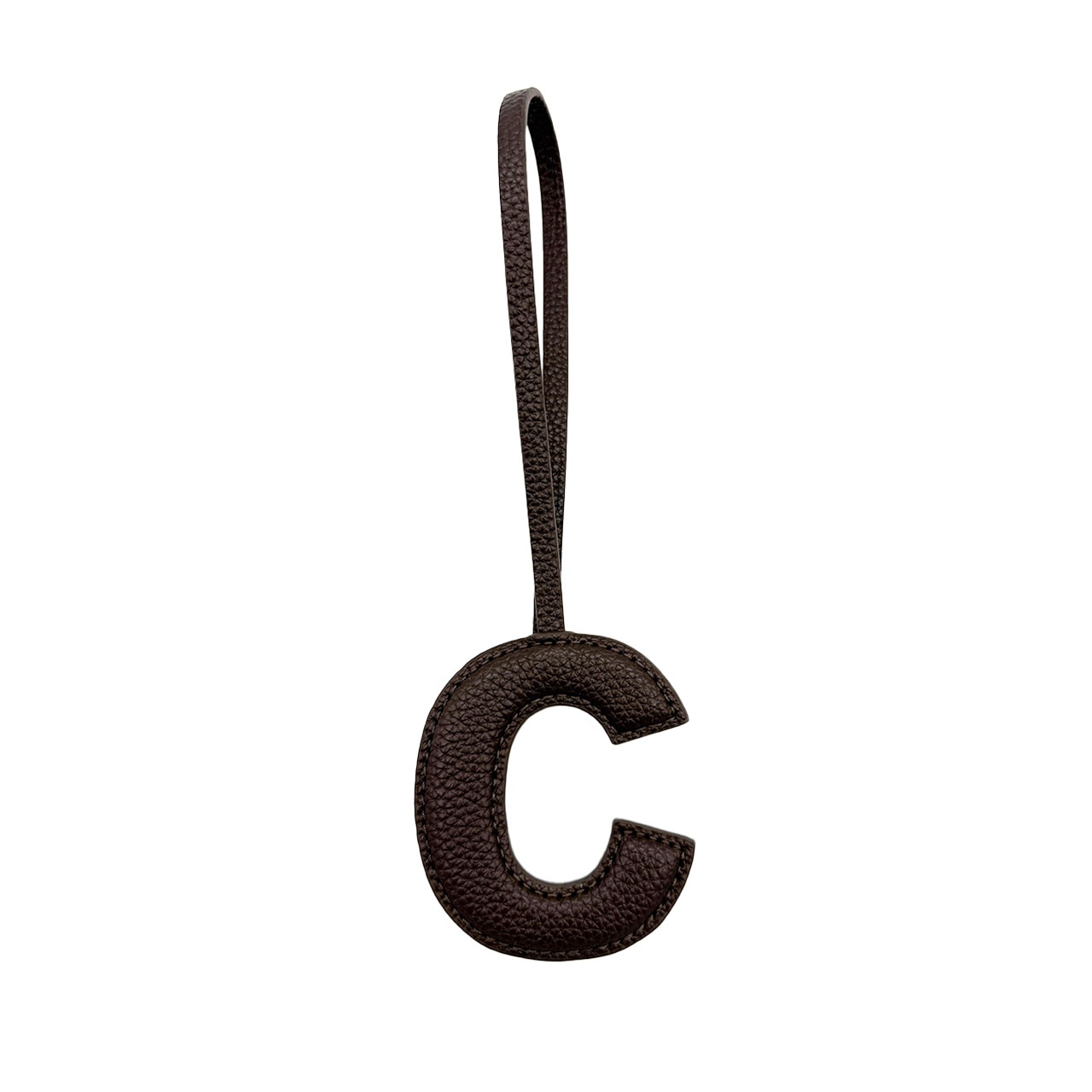 INITIAL CHARM Large (D.brown)