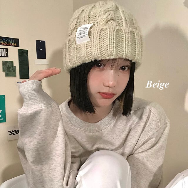 ニット帽 レディース ニット 帽子 フィット ざっくりニット おしゃれ