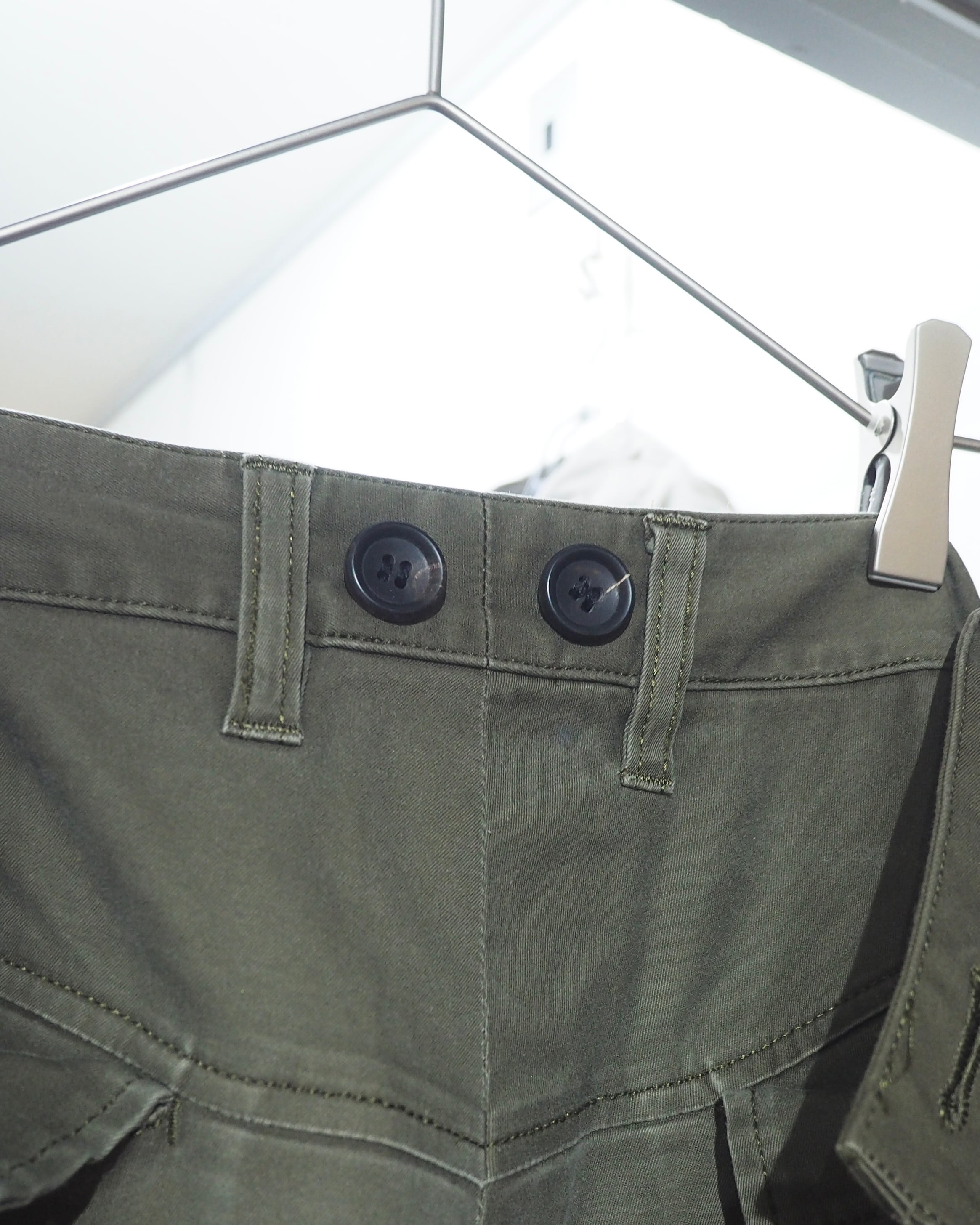 "THE TWELVE - 変形 " Suspender Flare Military Cargo Pants