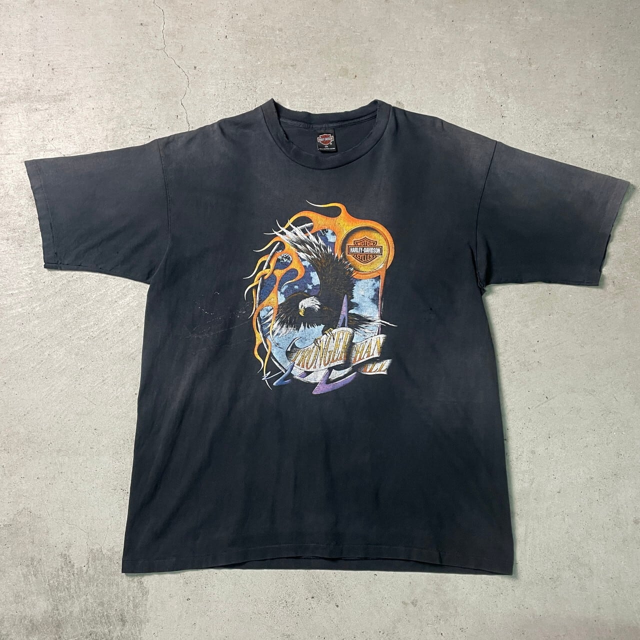 90年代 襤褸 Harley-Davidson ハーレーダビッドソン イーグル 両面  