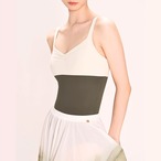 バイカラー オリーブ キャミソール レオタード L1317