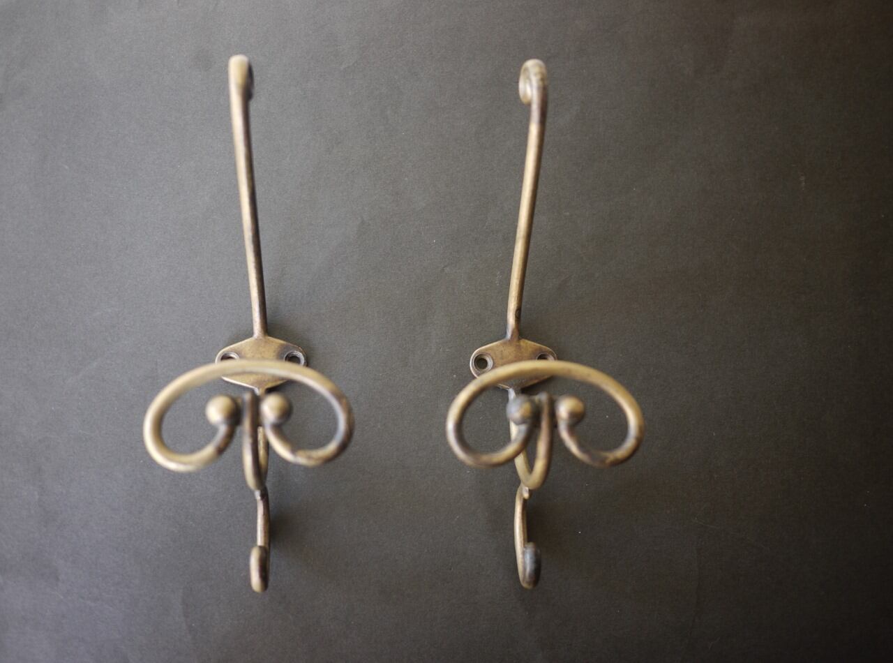 真鍮トリプルフック 1P ウォールフック ヴィンテージ