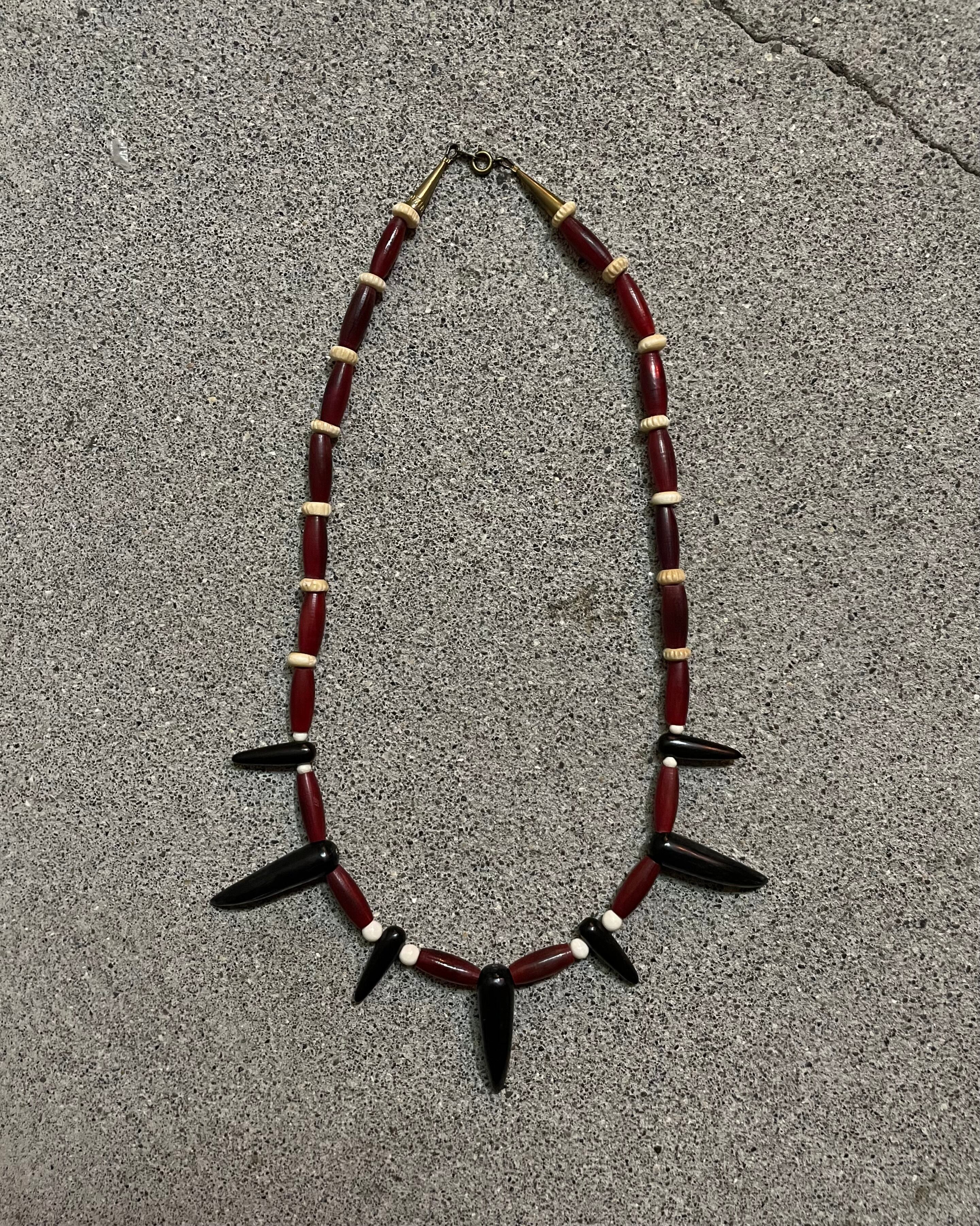 ケンジン】ホーンビーズ ネックレス/HONE BEADS NECKLACE ケンジン】ホーンビーズ ネックレス/HONE BEADS NECKLACE