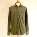 Stretch Fake Suede Shirts　Khaki