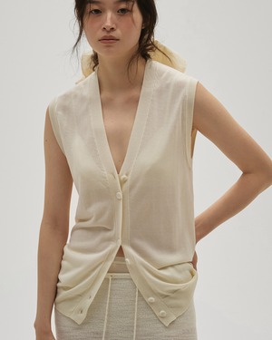 TODAYFUL Tencelsilk Knit Vest   テンセルシルクニットベスト  　Ecru