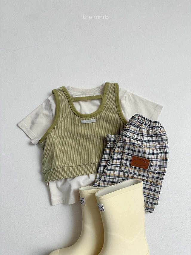 〘予約〙minirobe / Adele Check Pants