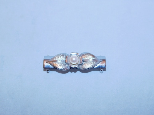 真珠帯留 one pearls obi sash clip