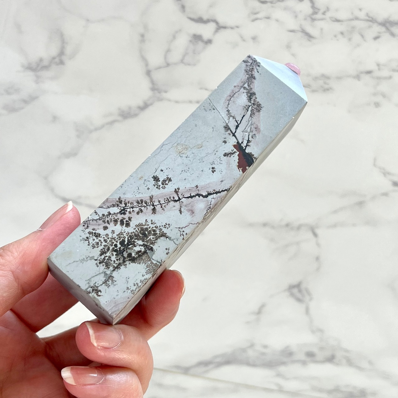 ピクチャーストーン*デンドリティックマール*タワー1*ポイント*天然石インテリア*パワーストーン*天然石置き物