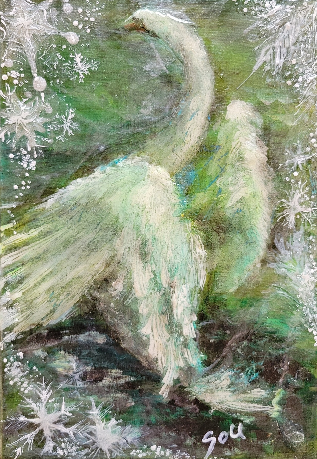 氷の白鳥