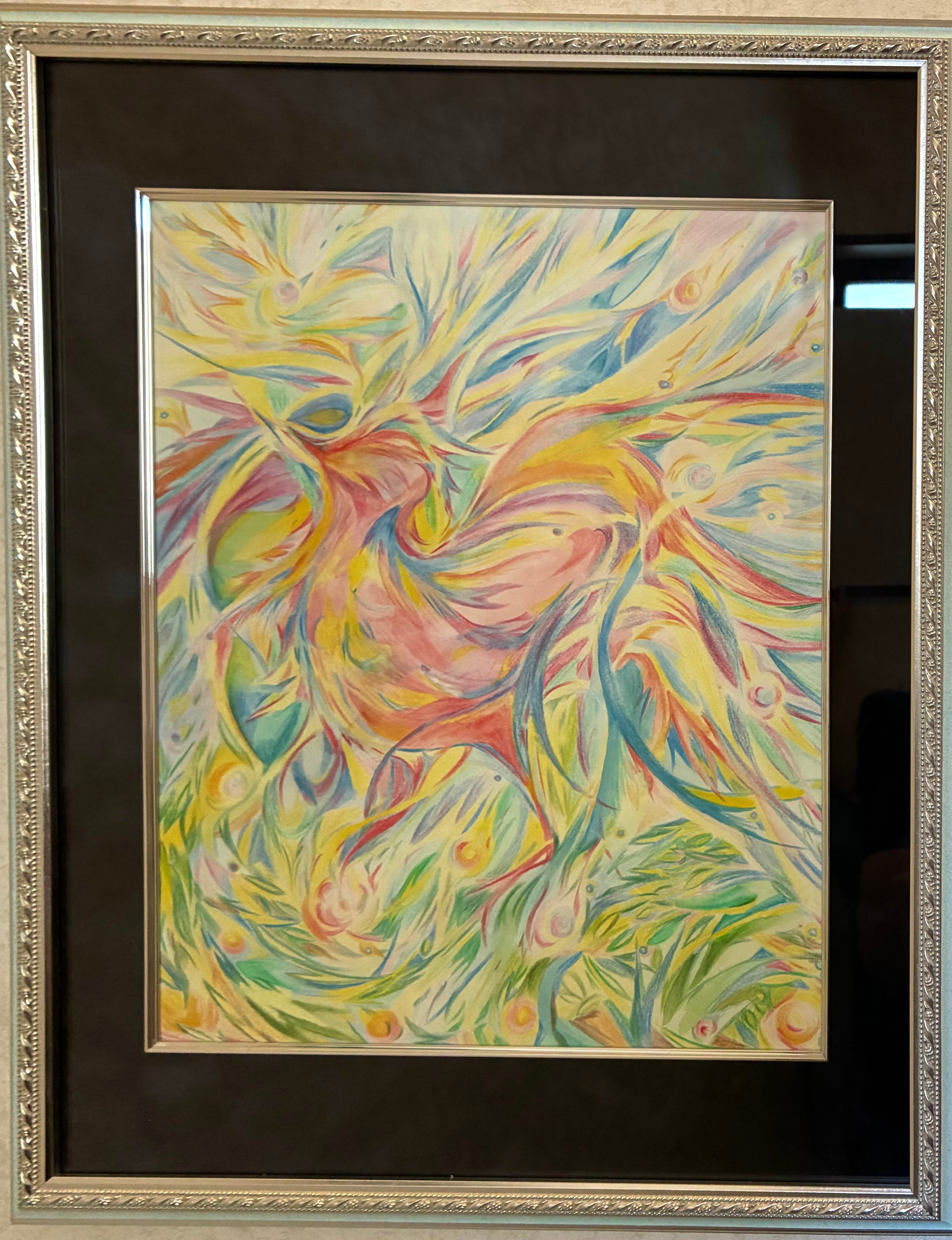 油絵 水底の夢【額付き】 額付き】原画『水底の夢』油彩画 | PAY ID