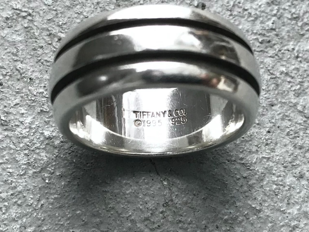 TIFFANY&CO. リング グルーヴド ライン 925 9号 #A-95 Tiffany & Co. Grooved ring silver 925 | AFTER DARK