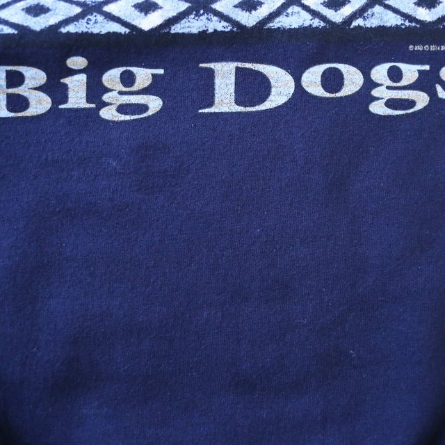 "BIG DOGS" box printed XXXL super over silhouette sweat