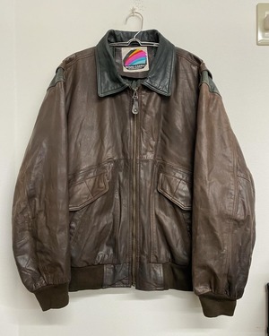 90sRoyalCastle A-2 Leather Jacket/L