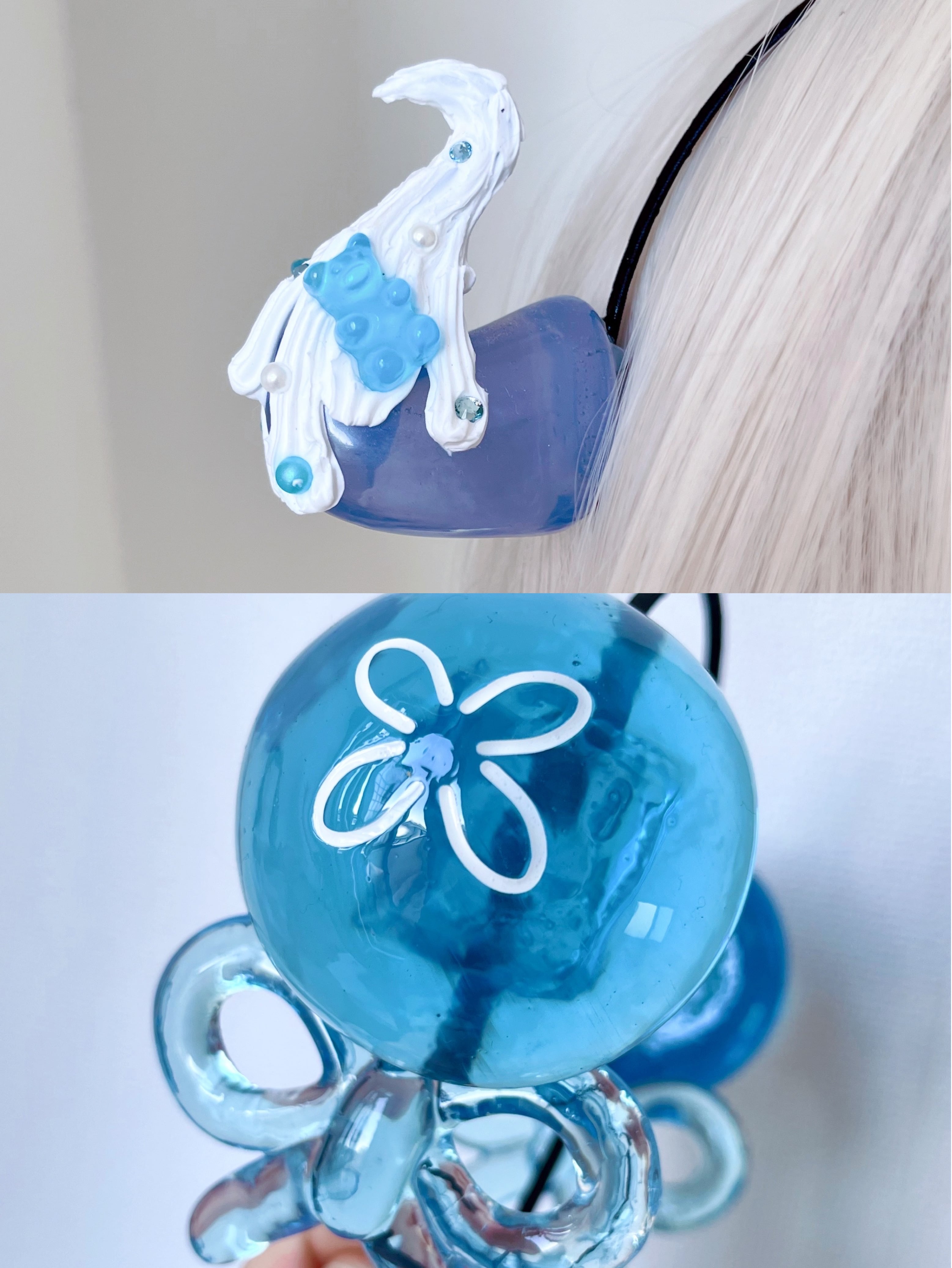 天使の羽カチューシャ 赤い羽×銀の輪 | ririco:ramu