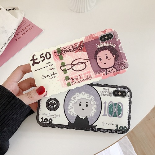 パロディ風 英ポンド 米ドル iPhonexs/xr/xsmax/x/8/8plus/7/7plus/6s/6splus ケース 可愛い アイフォンケース オシャレ♪