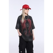 VINTAGE ストリート 幻影シルエットワッフル Tシャツ T2132