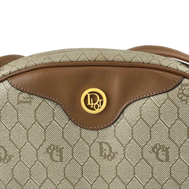 Christian Dior クリスチャン ディオール ハニカム ショルダーバッグ ベージュ Diorロゴ PVC vintage ヴィンテージ オールド ehuk2a