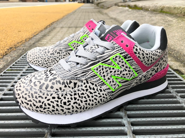 NEW BALANCE WL574ANA (ANIMAL/NEON)