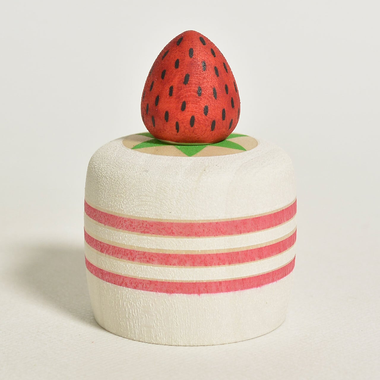 いちごケーキちゃんえじここけし 約1.5寸 約4.5cm 鈴木明 工人（作並系