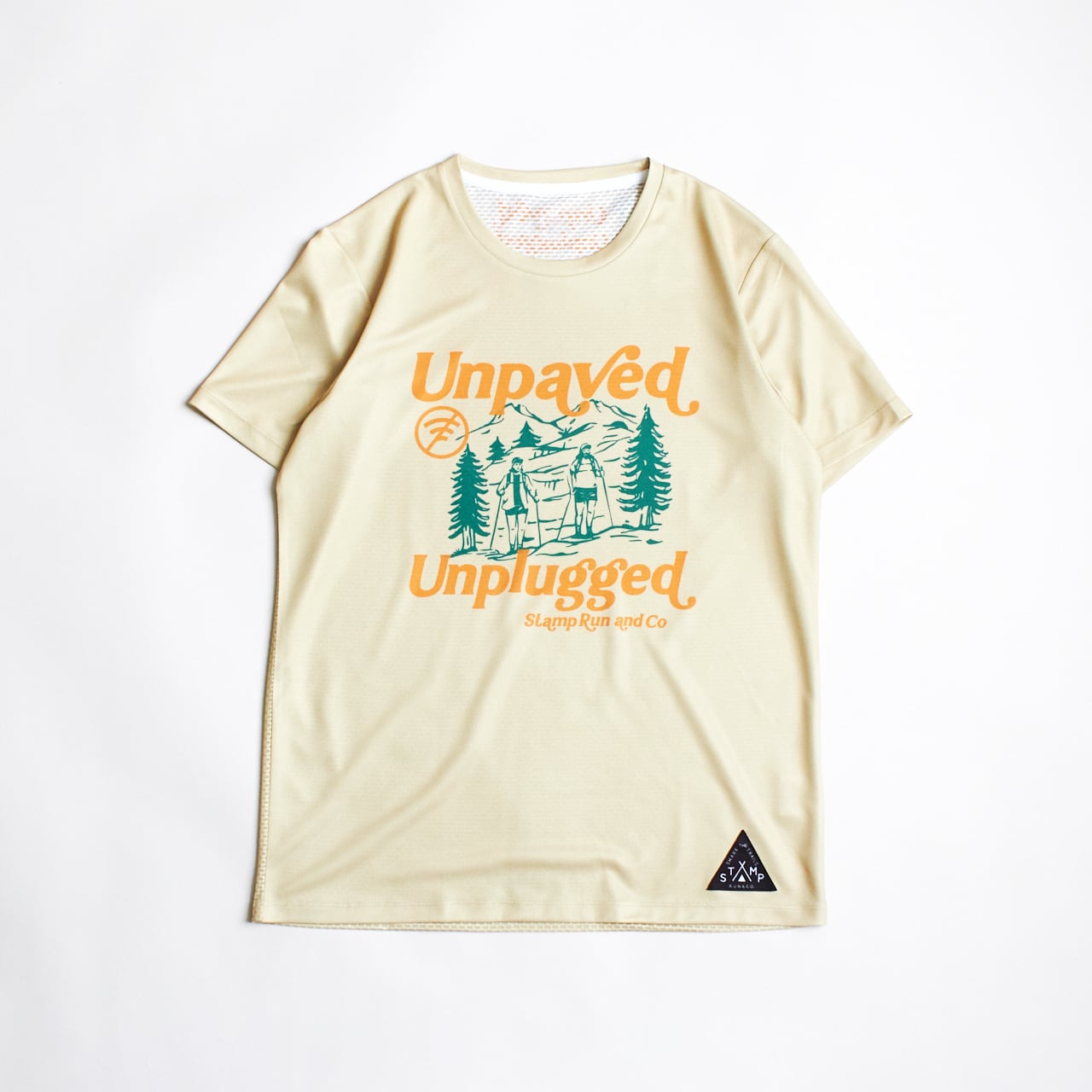 STAMP RUN&CO(スタンプランアンドコー)STAMP GRAPHIC RUN TEE (Unpaved,Unplugged) ランニングTシャツ ユニセックス