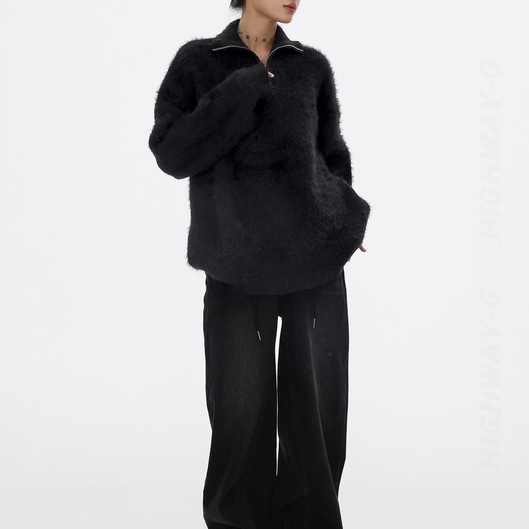 シャギーハーフジッププルオーバー（全3色） / HWG1369