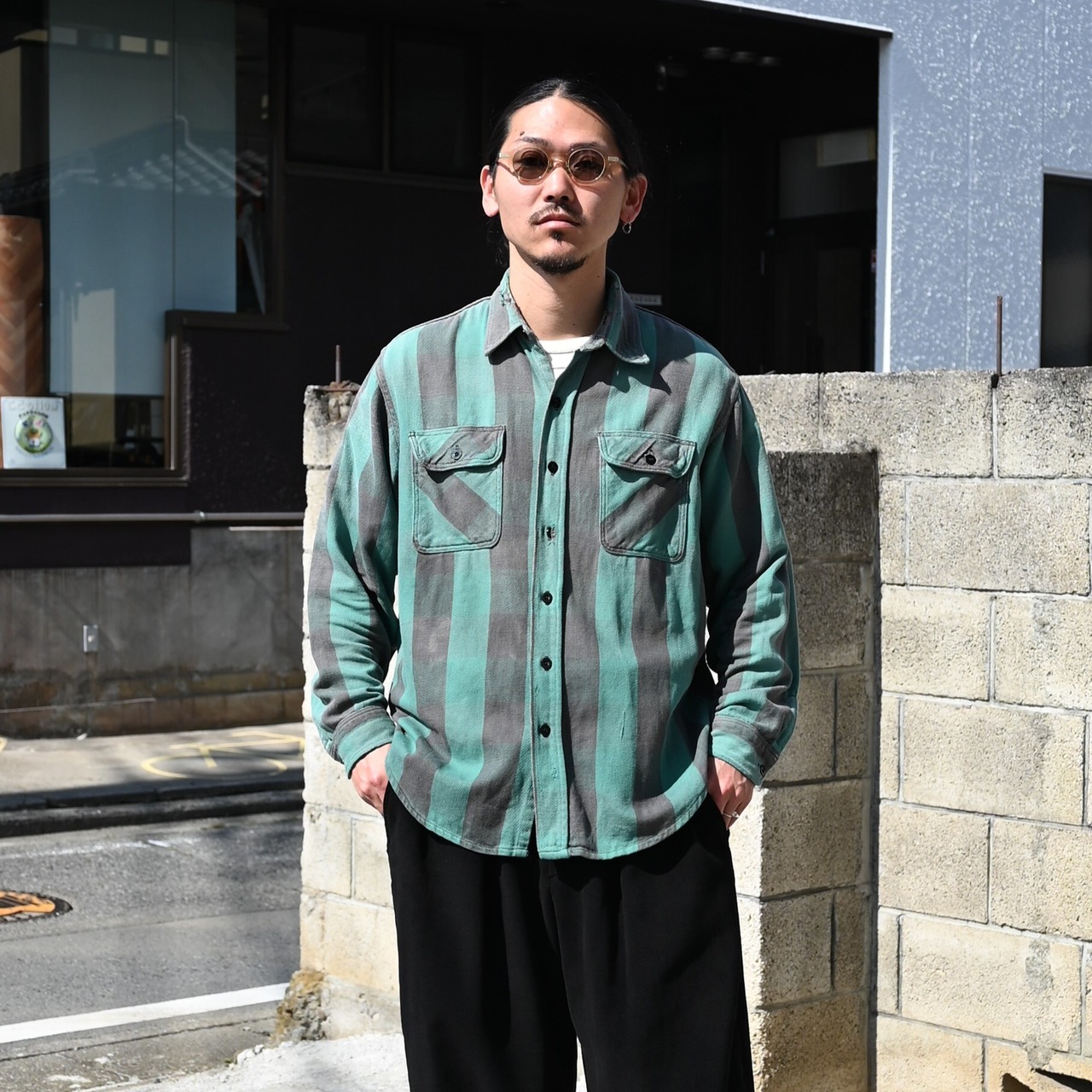 80's Prentiss vintage Ctton Flannel Shirt