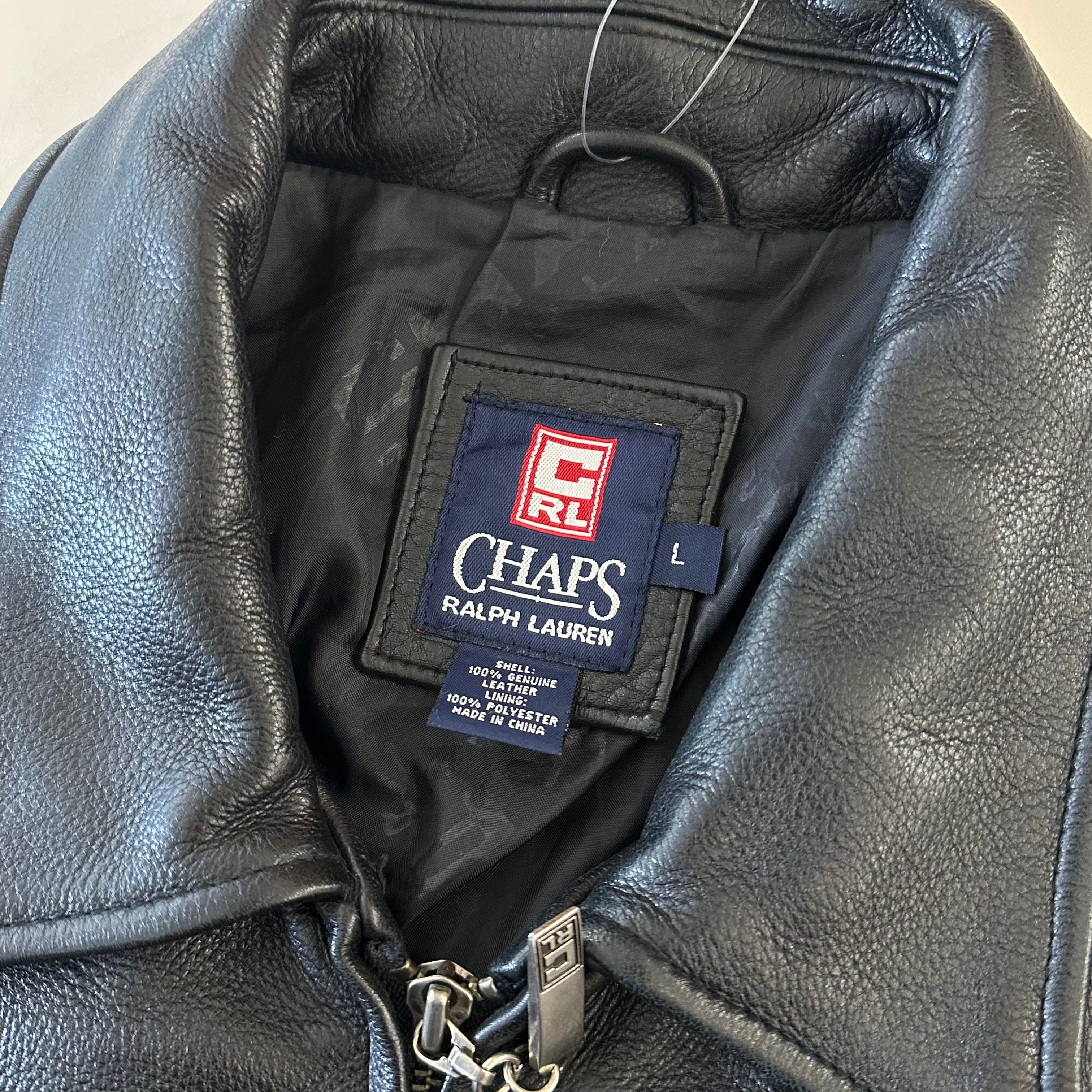 90's CHAPS LEATHER CAR COAT | BerBerJin Yuhodo