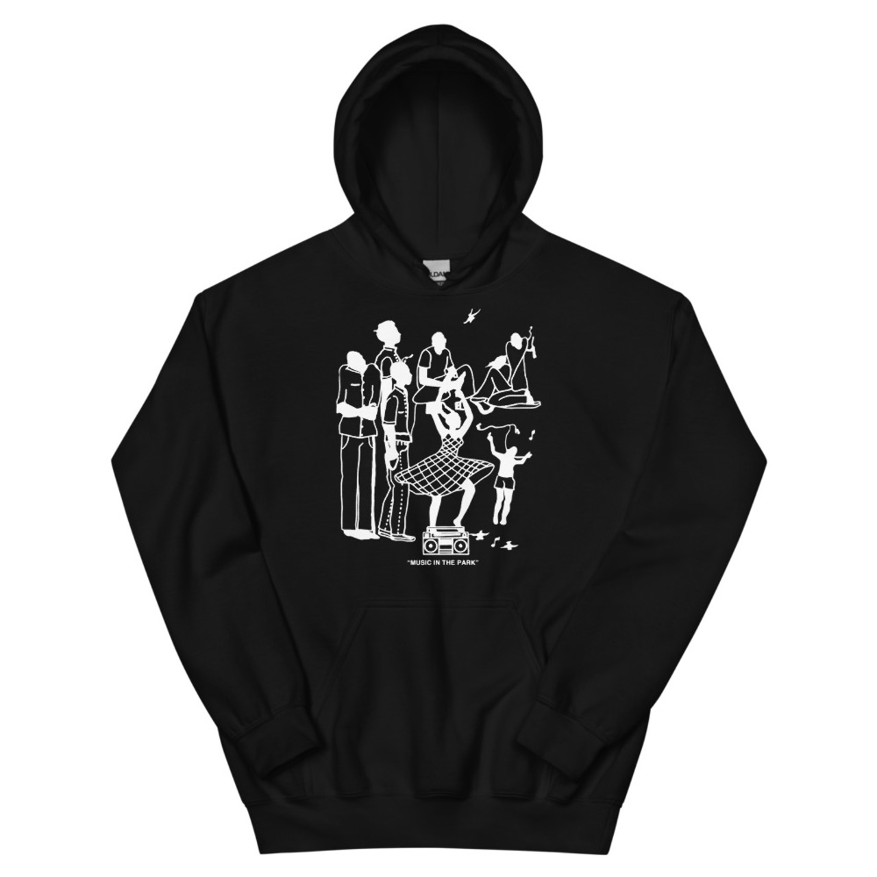 【451】Music Hoodie Black