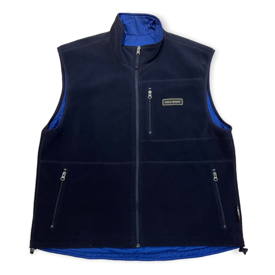 90s POLO SPORT(ポロスポーツ) Fleece&Nylon Reversible Vest フリース 