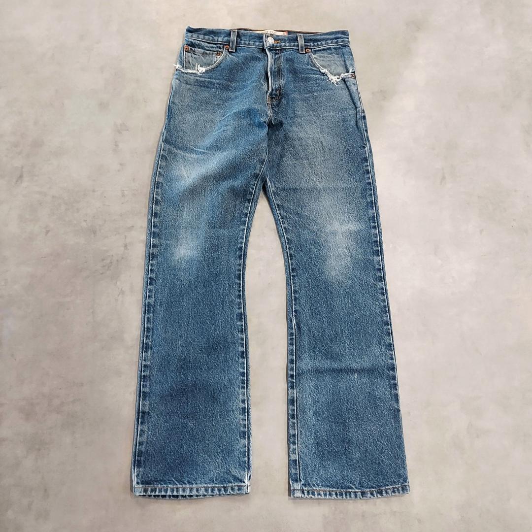 リーバイス517 Levis W30 フレアデニム 青 古着 00s 20085