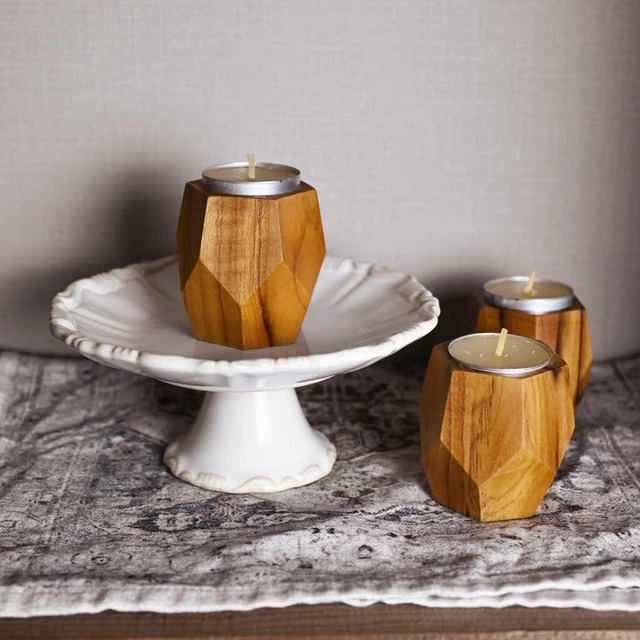 ウッドキャンドルホルダー M｜木製 おしゃれ インテリア
