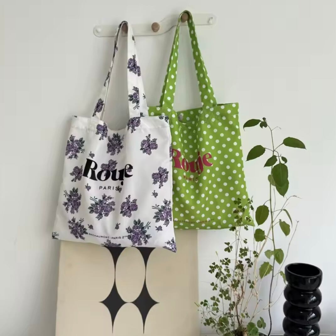 multi pattern tote bag