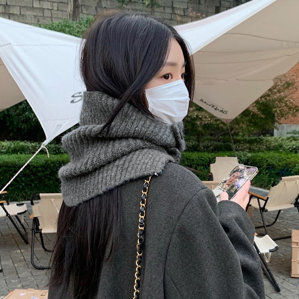 ニットウォーマー レディース 秋冬 防寒 韓国 マフラー おしゃれ 大人 かわいい きれいめ 暖かい ネックウォーマー スヌード 大人可愛い 大人女子