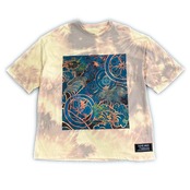 【tshirts206】Lsize bleached T-SHIRTS purple
