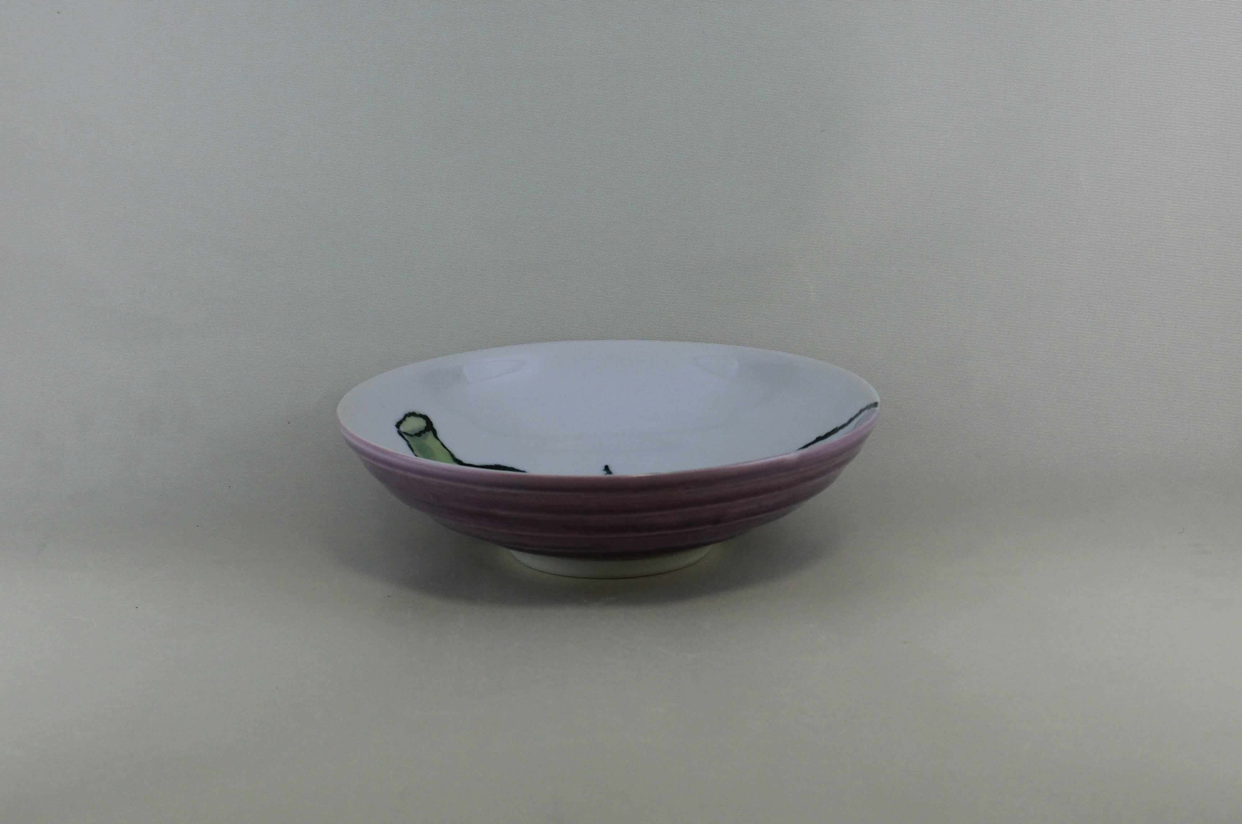 野菜シリーズ　6寸浅鉢（茄子）