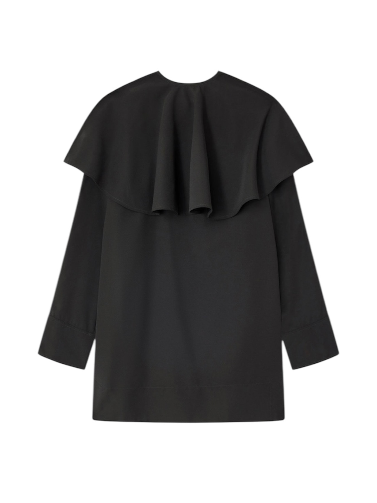 【25AW】GANNI ガニー / LIGHT TWILLSUITING CIRCLE COLLAR MINI DRESS / ワンピース - 3
