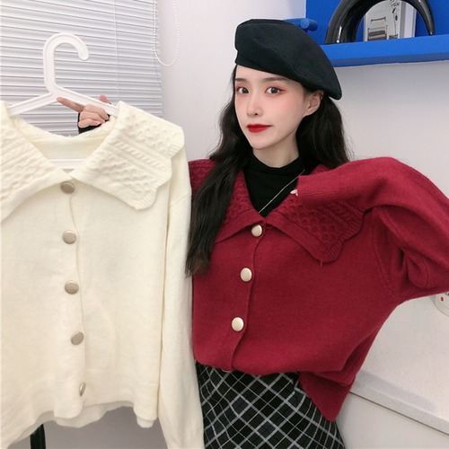 ✞ ニットカーディガンセーター 大人女子☆ウィンタージャケット ロング 冬物 ✞ゴスロリ SM ミリ 甘ロリ クラロリ 和ロリ エレガント 黒ロリ 姫ロリ 華ロリ BB-BB8283478347