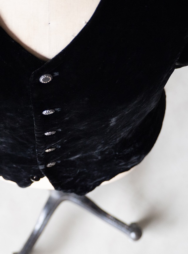 "MARC BAXIS" 1990s Velvet vest