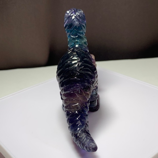 セール☆極上☆超透明！ティラノサウルスフローライト置物