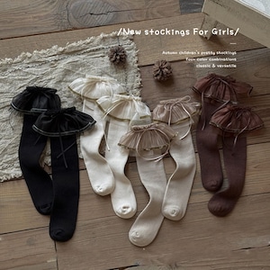 GOODSリボン付きチュールソックス