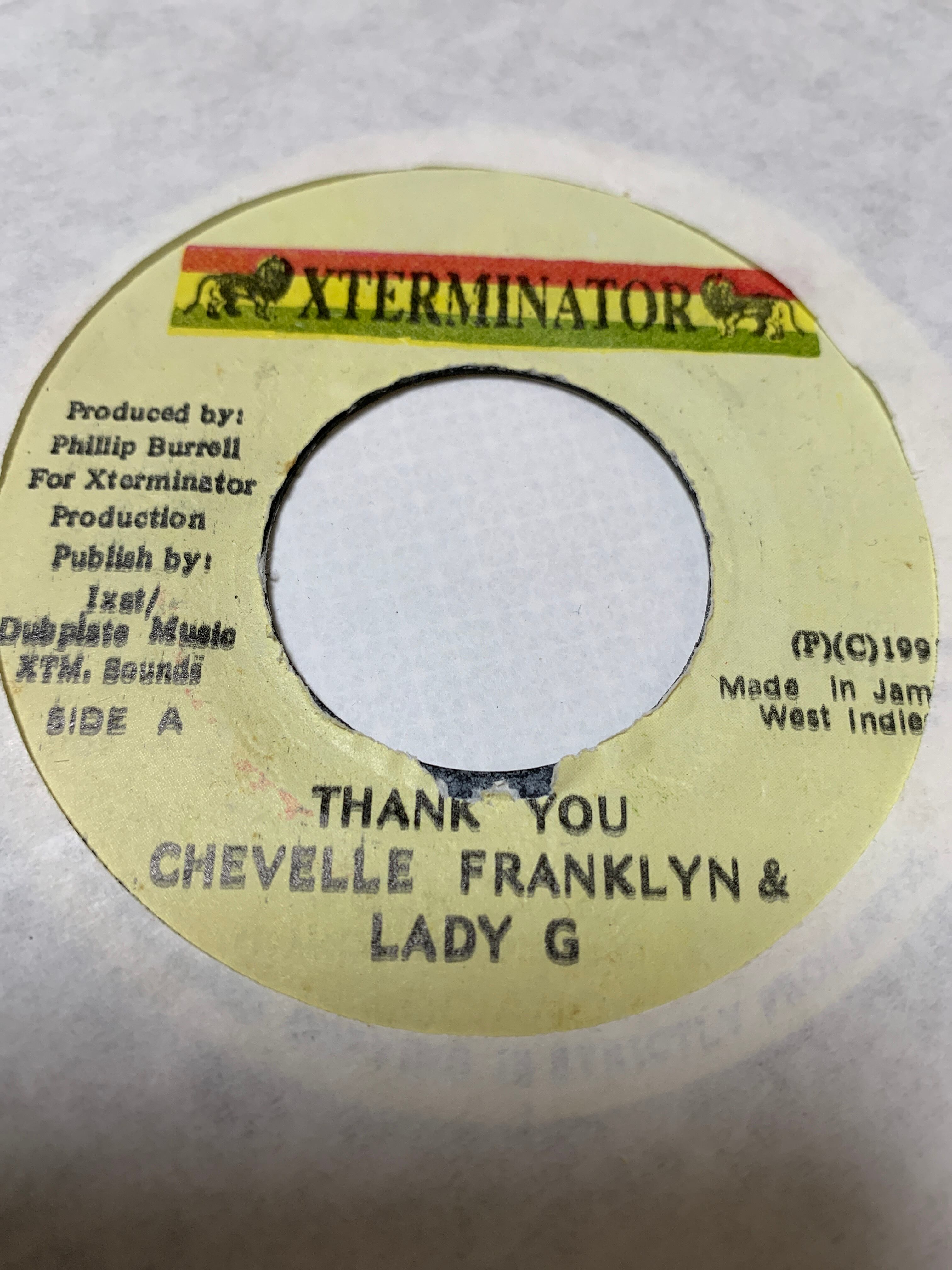 Thank You   Chevell  Franklyn  Lady G