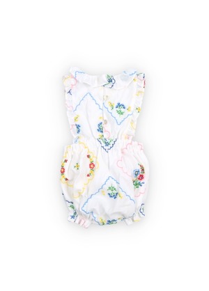 The New Society/Jacinthe Baby Romper Multicolor Embroidery