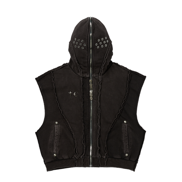 [THUG CLUB] Gladiator Hooded Vest Black 正規品 韓国ブランド 韓国通販 韓国代行 韓国ファッション 日本 店舗